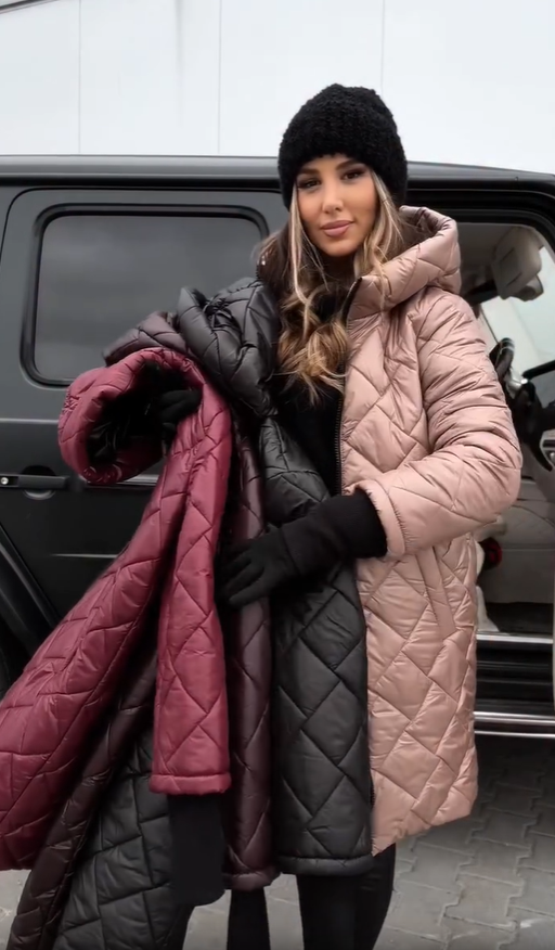 Bogna | Elegante chaqueta acolchada de plumón con capucha