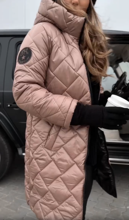 Bogna | Elegante chaqueta acolchada de plumón con capucha