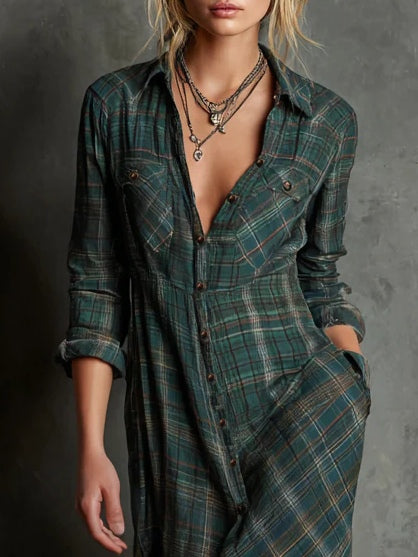 Cecilia™ Camisa Maxi de Estilo Atemporal